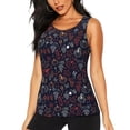 thumbnail image 2 of Picia Thanksgiving Seamless Pattern Pattern Women's Workout Tank Top,Breathable Activewear,Slim Fit Athletic Top,Versatile Workout Moisture-wicking top-Large, 2 of 9