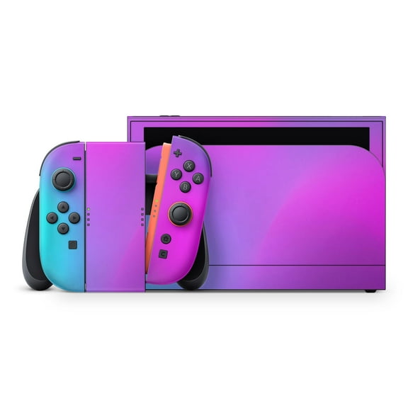 DesignSkinz Neon Holographic V1 Full-Body Skin Decal Wrap Cover for Nintendo Switch 2