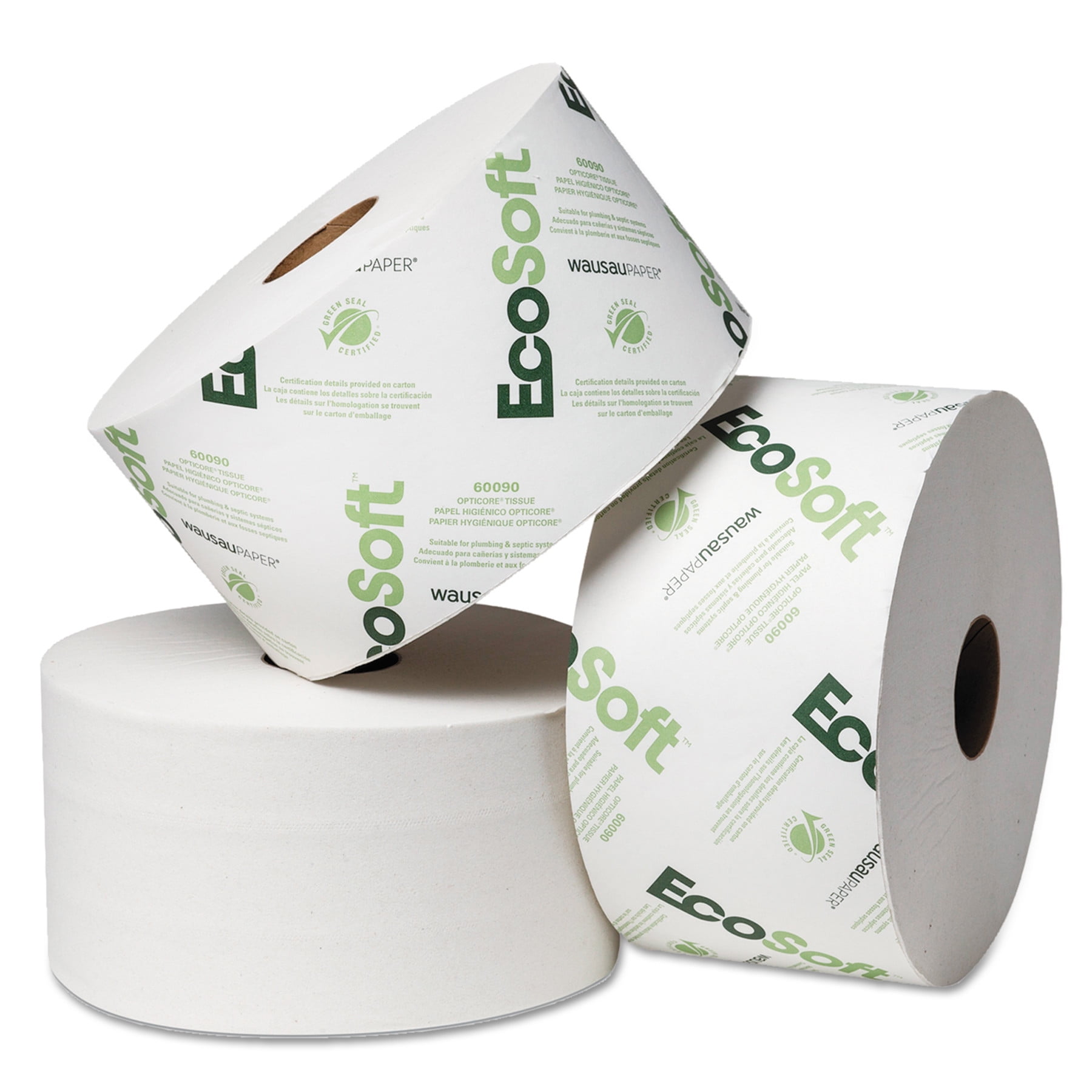 Case of 36 Rolls, 865 Sheets per Roll, 31,140 Sheets per Case Tork 162090 Advanced Bath Tissue Roll with OptiCore White 3.75 Width x 4.0 Length 2-Ply