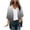 Gray, variant on Posijego 3/4 Sleeve Cardigans for Women Lightweight Cardigan Open Front Beach Vacation Summer Casual Outerwear