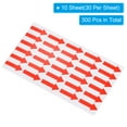 thumbnail image 3 of Small Arrow Sticker Label 1.2x0.4", 300 Pcs Adhesive Color Coding Sign Decal, Red, 3 of 5