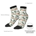 thumbnail image 6 of Fuzoiu Flamingo Palm Trees Print Adult Socks, Crew Moisture-wicking Socks, Unisex Cushion Crew Socks,Casual Sports Ankle Socks, 6 of 7