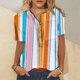thumbnail image 2 of Camisa de manga corta con estampado de moda informal para mujer Fridja  hjk381, 2 of 4