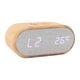 thumbnail image 5 of Reloj despertador de Madera BuyWeek con carga inalámbrica por USB, 5 of 12
