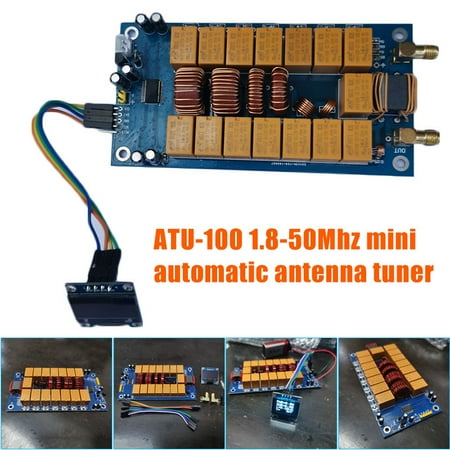 

VeliToy Mounted 1.8-50Mhz ATU-100mini Automatic Antenna Tuner Accessories with 0.96Inch OLED