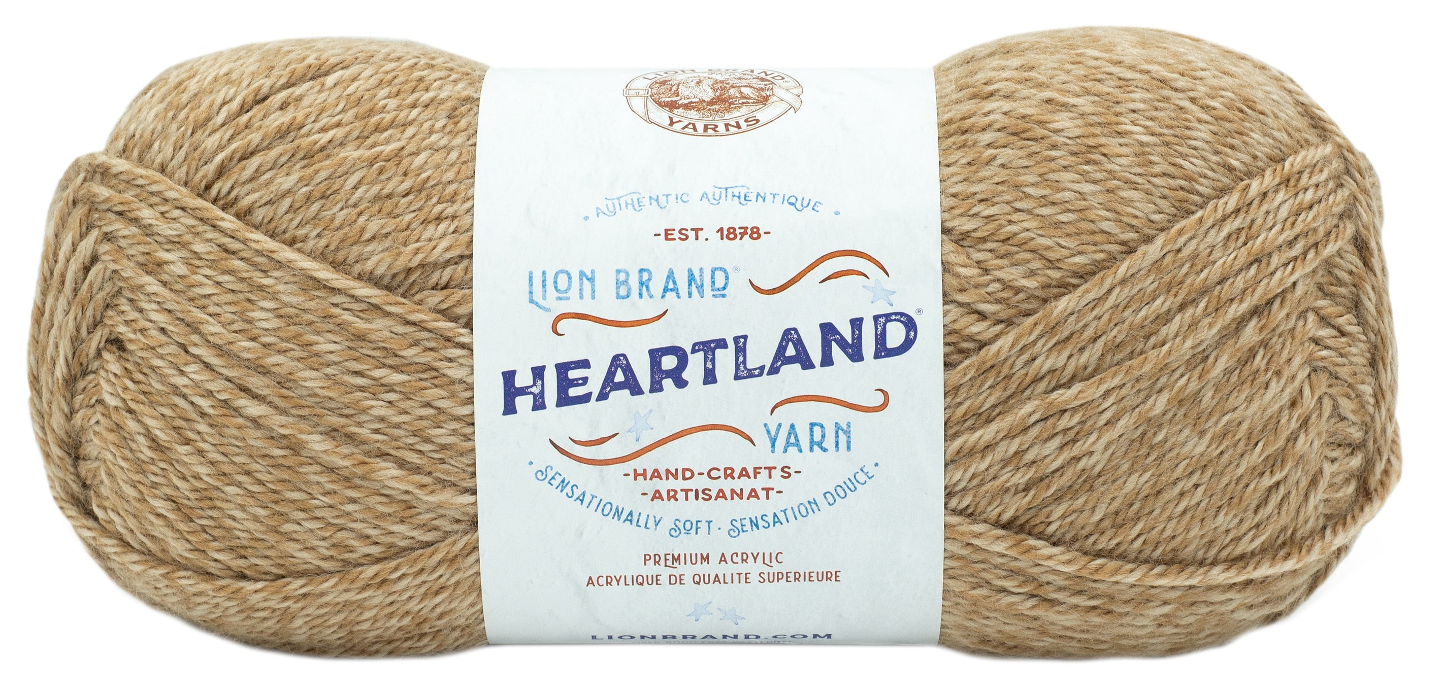 (2) Lion Brand Heartland Yarn/Haleakala/251 yds 5 oz Each/ New.