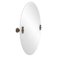 thumbnail image 2 of Allied Brass RD-91-ABR Frameless Oval Tilt Mirror with Beveled Edge, Antique Brass, 2 of 2