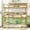 White Oak, variant on Noble House Shasha Triple Rubber Wood Bunk Bed, Convertible Twin over Twin over Twin with Guardrails and Ladders, Grey