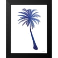 thumbnail image 2 of Seven Trees Design 19x24 Black Modern Framed Museum Art Print Titled - Blue Palm Tree I, 2 of 5
