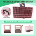 thumbnail image 6 of BestPet Dog Crate 18" Foldable Metal Kennel with Double Doors,for Small Breeds for Travel, Indoor & Outdoor Use,Pink, 6 of 7