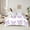 Purple White, variant on Manfei Teens Children Cartoon Ribbon Bowtie 7-Piece Twin Bedding Sets,Love Heart Stars Print Bedding Comforter Set,Kawaii Cute Breathable Sheet Sets,Ultra Soft Home Decor,Reversible