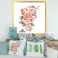 thumbnail image 3 of Designart 'Bouquet Of Pink Roses Flowers' Traditional Framed Art Print, 3 of 4