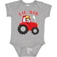 thumbnail image 3 of Inktastic Farmer Tractor Little Sis Girls Baby Bodysuit, 3 of 5