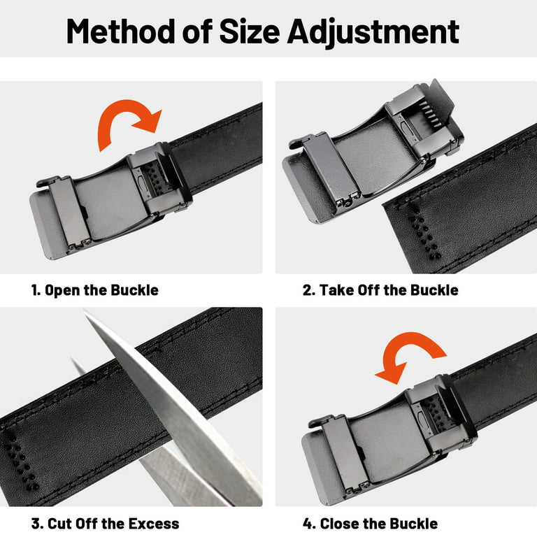  39mm Black Belt Buckle Adjustable Slide Buckles