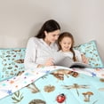 thumbnail image 5 of Homewish Teenagers Adults Animal Dragonfly Moth Ladybug Bedding Comforter Set 2pcs,Botanical Mushroom Twin Comforter Sets Microfiber,Chic Floral Flowers Breathable Bedding Set, 5 of 8