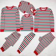 YYDGH Christmas Family Matching Pajamas Stripe Jammies Adults Kids Baby Clothes Sleepwear Long Sleeve Pjs
