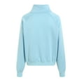 thumbnail image 6 of larppty Womens Sweatshirts Half Zip Cropped Pullover Fleece Quarter Zipper Hoodies 2073 Fall Fashion Outfits Clothes (Light Blue, L), 6 of 9