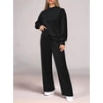 thumbnail image 4 of Traje de Dos Piezas para Mujer: Sudadera de Larga y Pantalón de Otoño. Traje Informal. Negro S, 4 of 9