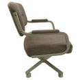 thumbnail image 5 of Tobias Designs 38" Swivel Metal & Fabric Dining Chair in White and Charcoal, 5 of 5