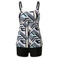 thumbnail image 3 of Tankini Swimsuits for Women Two Piece Swim Top Shorts Conservative Bathing Suits, 3 of 6