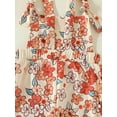 thumbnail image 5 of Bagilaanoe Toddler Baby Girl Jumpsuit Sleeveless Floral Print Romper Overalls 6M 12M 18M 24M 3T 4T Kids Long Flare Pants Summer Outfits, 5 of 9