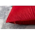 thumbnail image 2 of Nvzi Pack of 2 Velvet Throw Pillow Covers Soft Cushion Covers Decorative Pillow Cases Square Cozy Solid Luxury Home Decor Pillowcase for Couch Bedroom Sofa Car 20x20 inch Red, 2 of 4