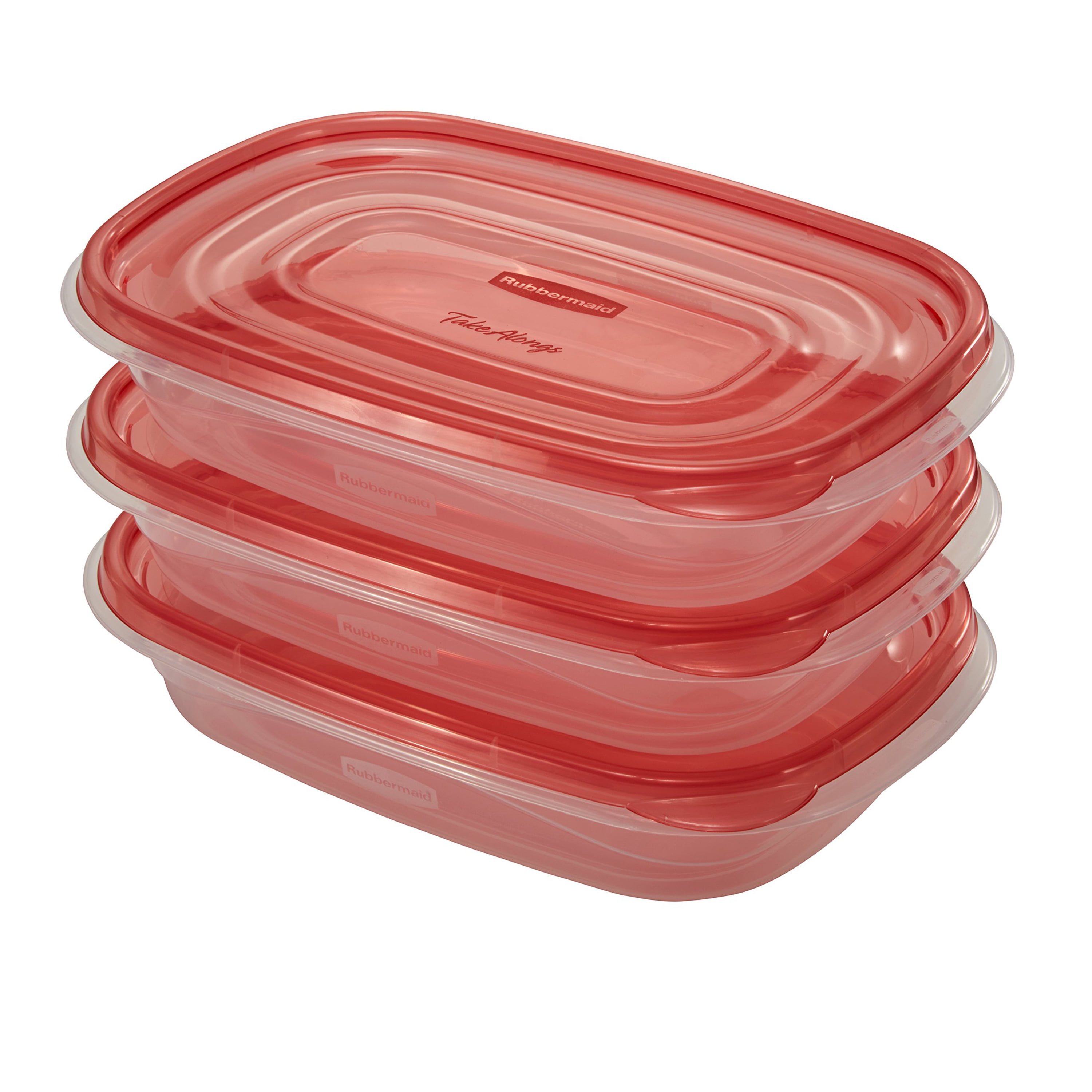 Rubbermaid® Take-Along® Holiday Rectangle Containers & Lids, 3 pk