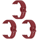 thumbnail image 1 of Correa Silicona Repuesto para Reloj Galaxy Fit 3 2024 () Roja, 1 of 6