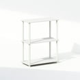 thumbnail image 2 of Furinno Turn-N-Tube 3-Tier Multipurpose Compact Display Rack, Shelving Unit, Bookcase, White/White, 2 of 6