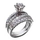 thumbnail image 2 of Anillo de acero inoxidable con diamante incrustado para drenaje metabólico, 2 of 7