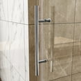 thumbnail image 4 of Sunny Shower 60 in.W x 79 in.H Frameless Sliding Shower Doors in Brushed Nickel Finish, 4 of 9