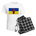 thumbnail image 4 of CafePress - Ukrainian Flag With Fist Pajamas - Women's Short Sleeve Print T-Shirt and Pants Light Cotton Pajama Set, 4 of 7