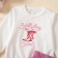 thumbnail image 4 of PRfgtbd Girls Clothes 2 Piece Outfits Cowgirl Outfit For Girls Long Sleeve Sweatshirt Top And High Waist Fringe Skirt Set Spring Clothing Stylish Clothing Sets, 4 of 9
