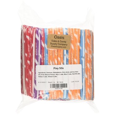 Wonka Pixy Stix Candy Powder Straws Bulk Pixie Sticks Assorted 2 Pounds Walmart Com