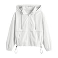 thumbnail image 4 of Dpjklzsn Men's Waterproof Hooded Windbreaker Jacket, Full Zip Long Sleeve Casual Outdoor Coat with Zipper Pockets, 4 of 9