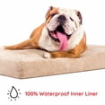 thumbnail image 3 of Cama Ortopédica para Perro Brindle Negro Carbón con Memory Foam y Cubierta de Velvetón Extraíble, 3 of 6