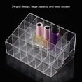 thumbnail image 2 of 24 Rejillas Soporte de lápiz labial transparente Soporte de exhibición de cosméticos Organizador de maquillaje Caja de almacenamiento de maquillaje Esmalte de uñas, pinceles, lápiz labial, 11 Feliz Sencillez, 2 of 5