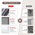 thumbnail image 4 of Allesin zen Blackout Roller Shades for Windows (White,20"W x 72"H), 4 of 9