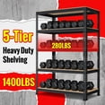 thumbnail image 5 of TrumanPick Storage Shelves Heavy Duty Garage Shelving Unit 1400LBS Metal Utility Adjustable Shelf Rack for Basement Pantry Warehouse 32"W x 16"D x 63"H,Black, 5 of 10