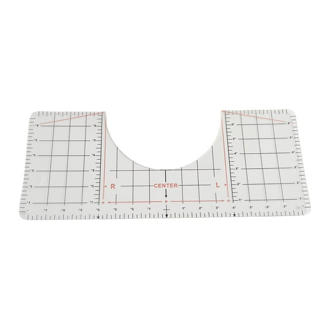 Plantillas de acolchado perfecl Guía de regla de camiseta 43,1x17,7cm