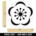 thumbnail image 2 of Sakura Cherry Blossom Self-Inking Rubber Stamp Ink Stamper - Blue Ink - Mini 1/2 Inch, 2 of 7