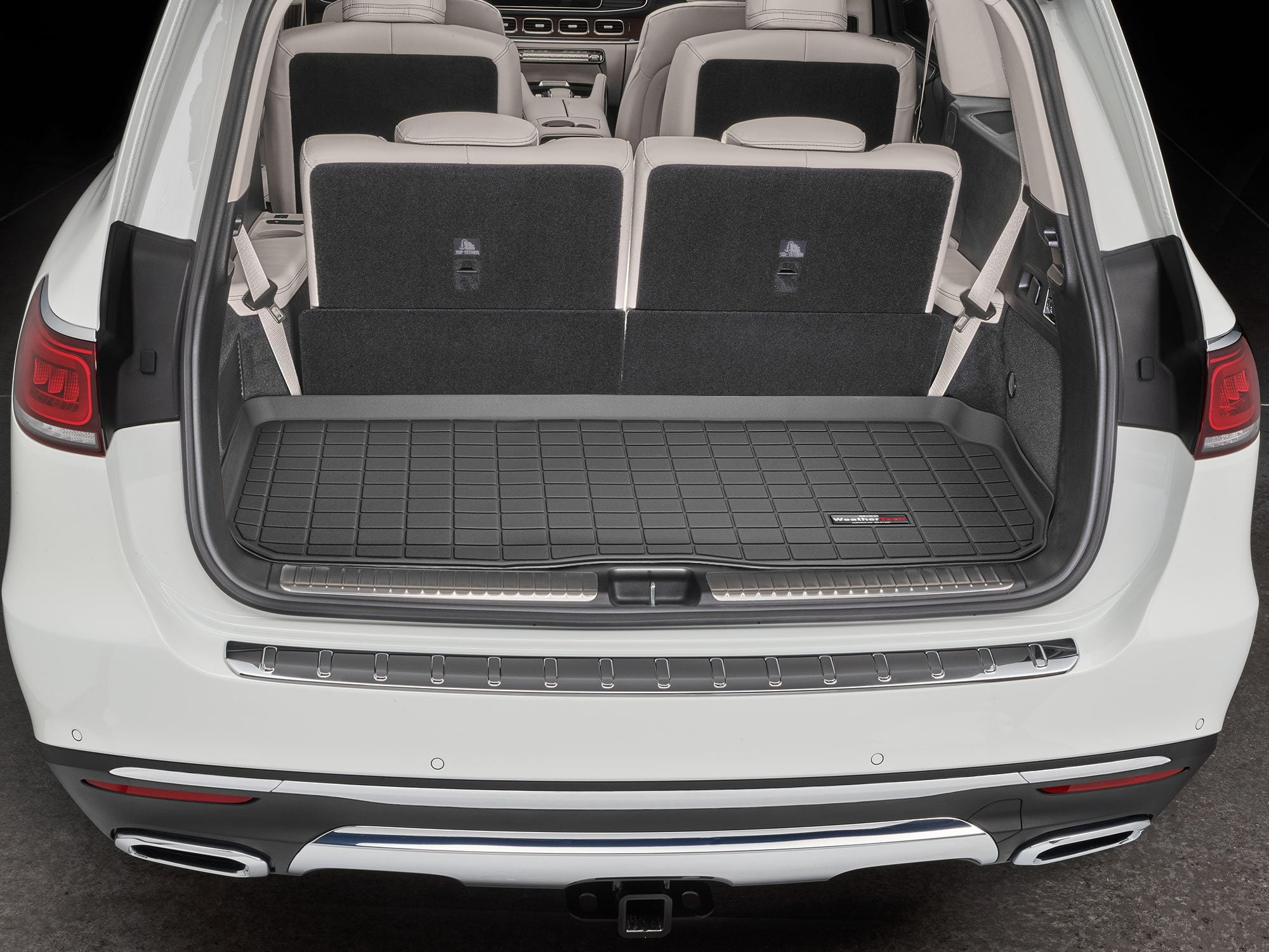 WeatherTech Cargo Trunk Liner compatible with Mercedes GLS-Class, GLS SUV, AMG GLS 63 SUV, AMG GLS 63 - Behind 3rd Row Black