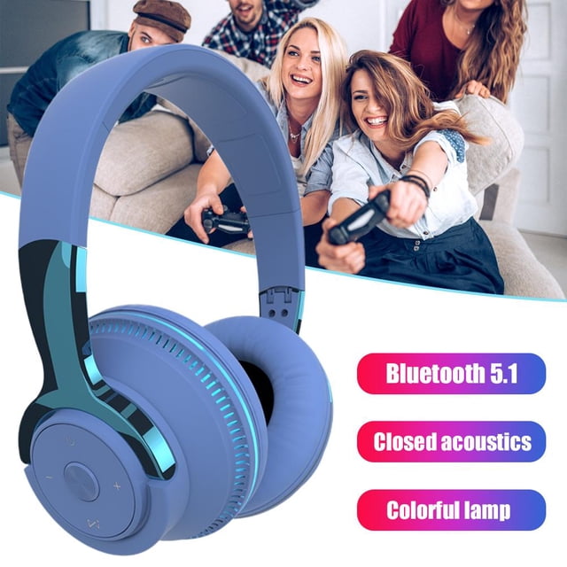Auriculares Inalámbricos Led H2 Con Bluetooth 5,1, Auriculares Portátiles Ajustables Multifuncionales Con Cancelación De Ruido Scienceny EL016420-03