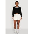 thumbnail image 2 of Womens Trendy Soft Knit Solid Pleated Skort, 2 of 5
