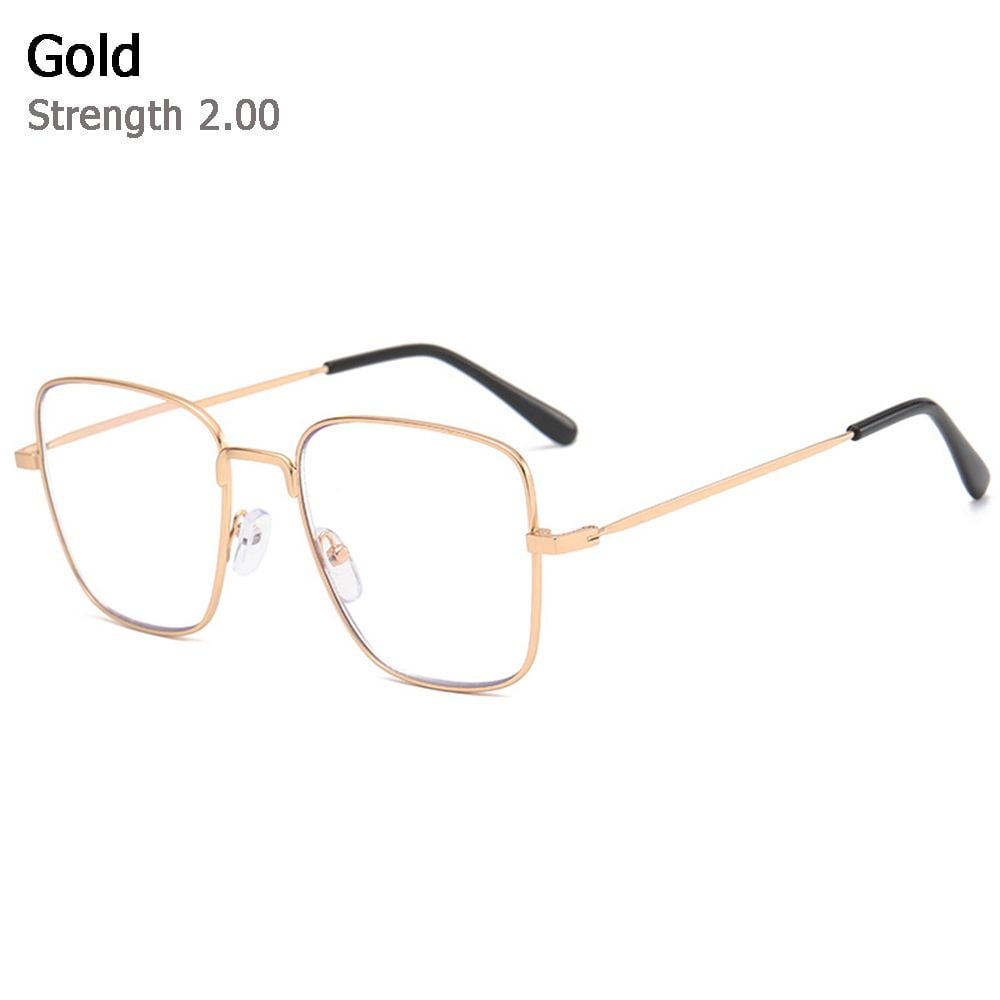 Men Women Anti Blue Light Progressive Multifocal Metal Readers