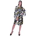 thumbnail image 3 of Moomaya Printed Womens Kimono Sleeve Robes Satin Silk Getting Ready Bridal Robe Coverup, 3 of 7