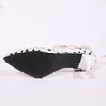 thumbnail image 4 of hoksml Women's Polka Dot Pearl Ankle Strap Heels, Bow Kitten Heel Pumps for Party and Daily Wear, 4 of 9