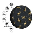 thumbnail image 5 of Bingfone Christmas Deers Spare Tire Cover Weatherproof Universal Wheel Protectors For Rv Camper Travel Trailer Suv Truck 14 Inch, 5 of 9