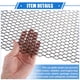 thumbnail image 5 of Malla para parrilla de automóvil, 40x13 pulgadas 25x11 mm Agujero hexagonal Rejilla para camioneta de camioneta Hoja de malla Inserto de entrada de aire Universal para automóvil Aleación de aluminio multifuncional Negro Unique Bargains  rejillas automotrices, 5 of 7