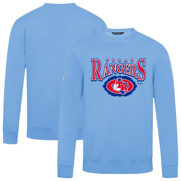 Men's Levelwear Light Blue Texas Rangers Lone Star Zane Pullover Sweatshirt